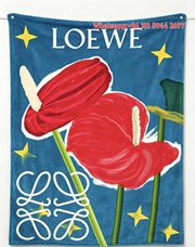 LOEWE Antherium Flannel Throw Blanket for Sofa Decor L112